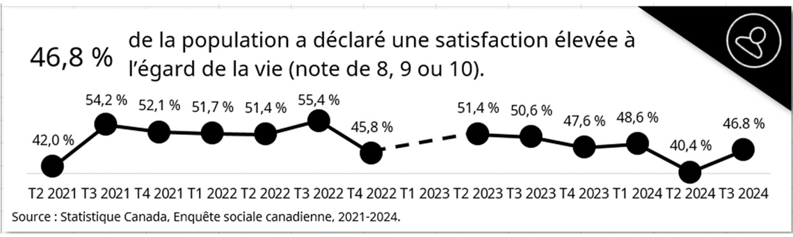 Aperçu des données de la santé mentale autoévaluée